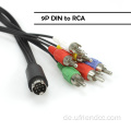 3RCA-6RCA-Splitter-AV-Kabel für DVD-Player
